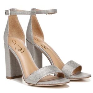 NEW! Sam Edelman Silver Jute Yaro Block Heel Sandal - Size 8